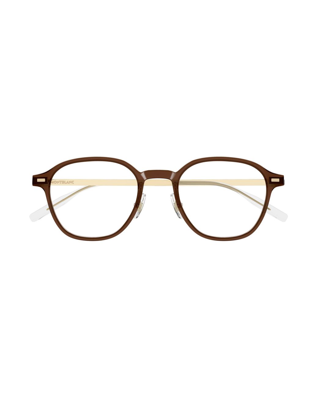 Montblanc Black Mb0427O 005 Optical Frames Transparent Round for men