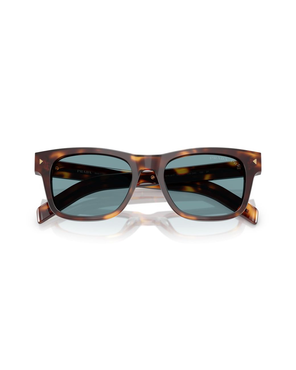 Prada Black Pr A17S 15W04D Sunglasses Acetate Squared Polarized for men