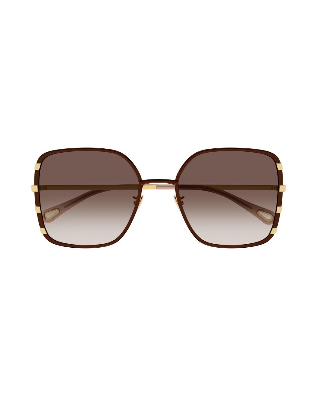 Chloé Black Ch0143S 005 Sunglasses Metal Squared Shaded