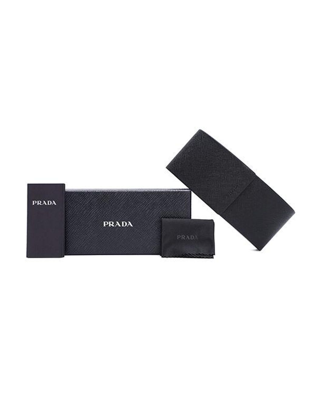 Prada Black Pr 03Vv 30Z1O1 Optical Frames Plastic Butterfly