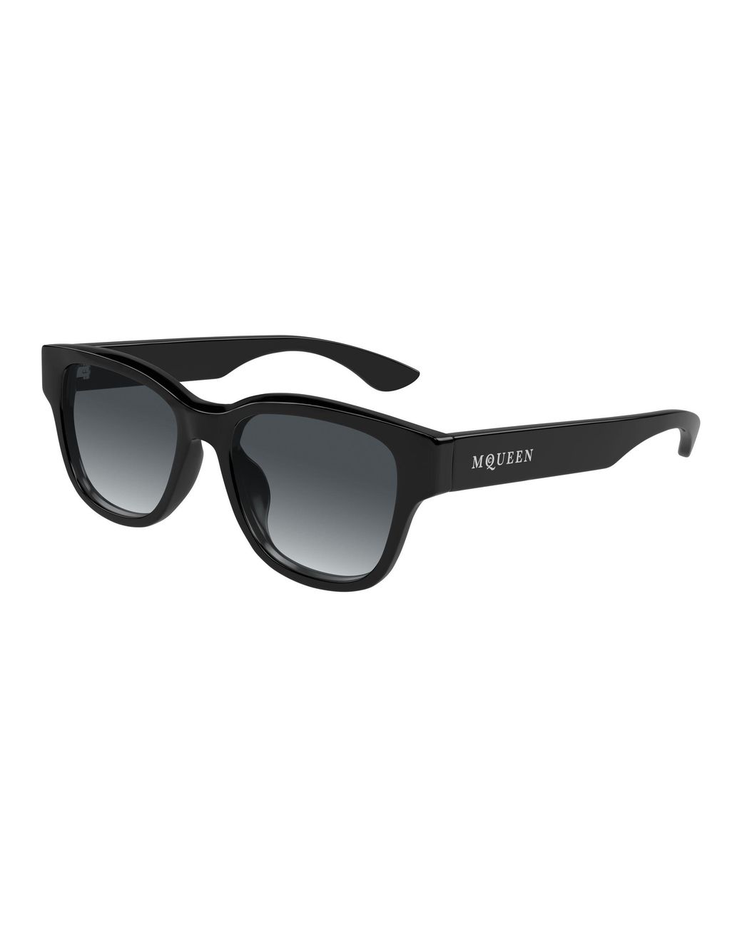 McQueen Black Am0528Sa 001 Sunglasses Acetate Squared