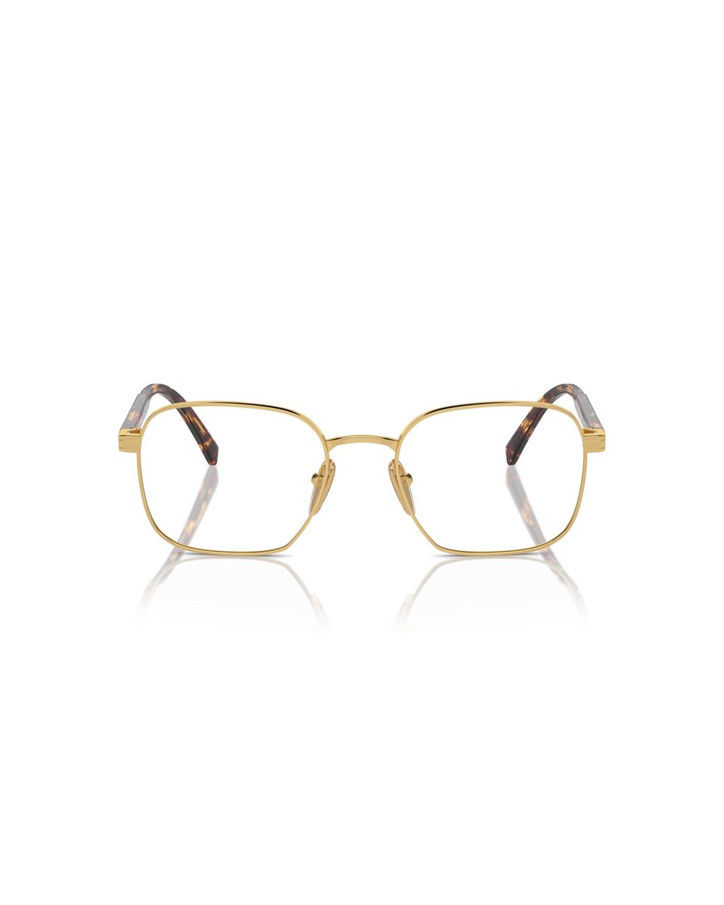 Prada Black Pr A55V 5Ak1O1 Optical Frames Metal Squared Normal for men