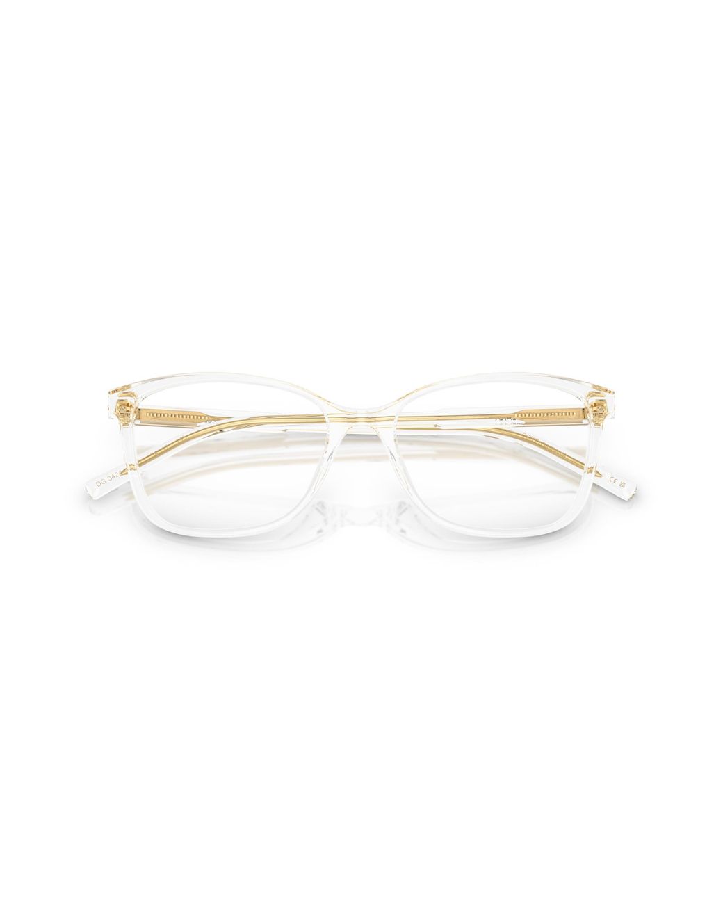 Dolce & Gabbana Black Dg3424 3133 Optical Frames Acetate Squared Normal