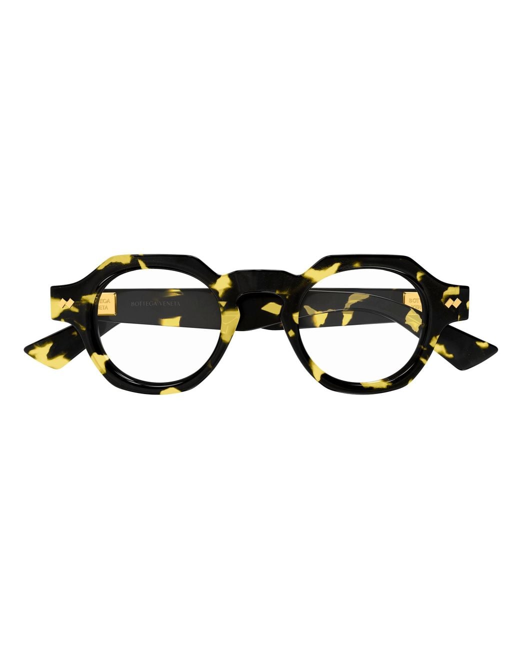Bottega Veneta Black Bv1487O 002 Optical Frames Acetate Transparent Round
