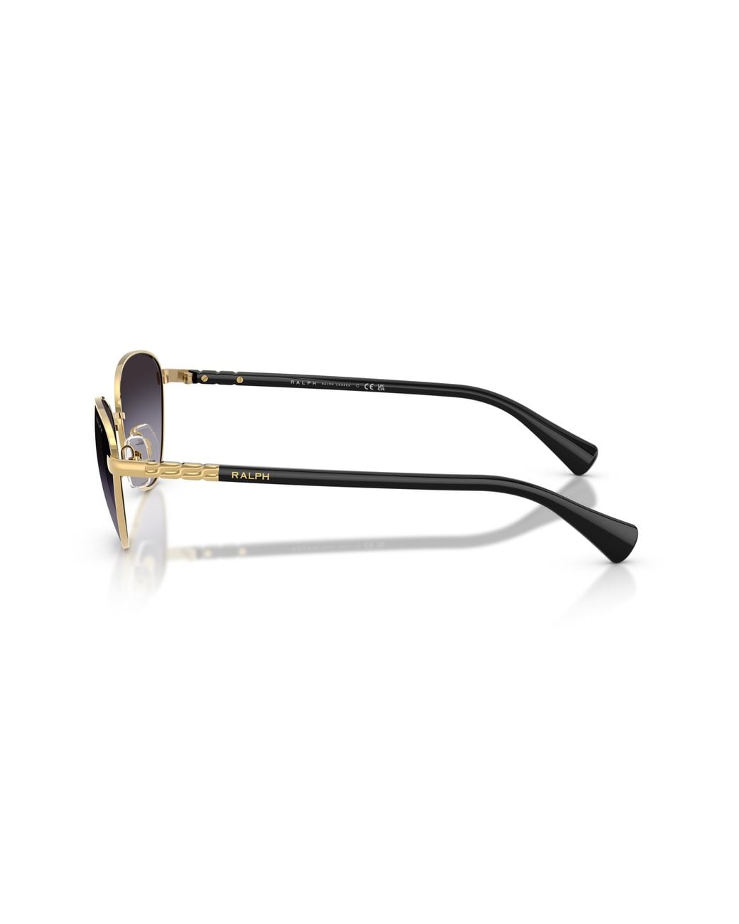 Ralph Lauren Black Ra4150 90048G Sunglasses Metal Cat Eye Normal Nuanced
