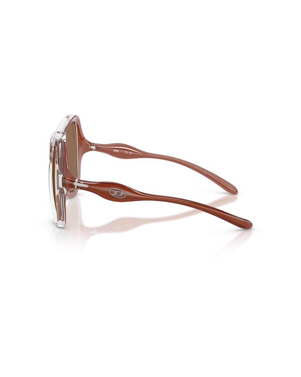 DIESEL Brown Dl3010U 203373 Sunglasses Injected Cat Eye Normal