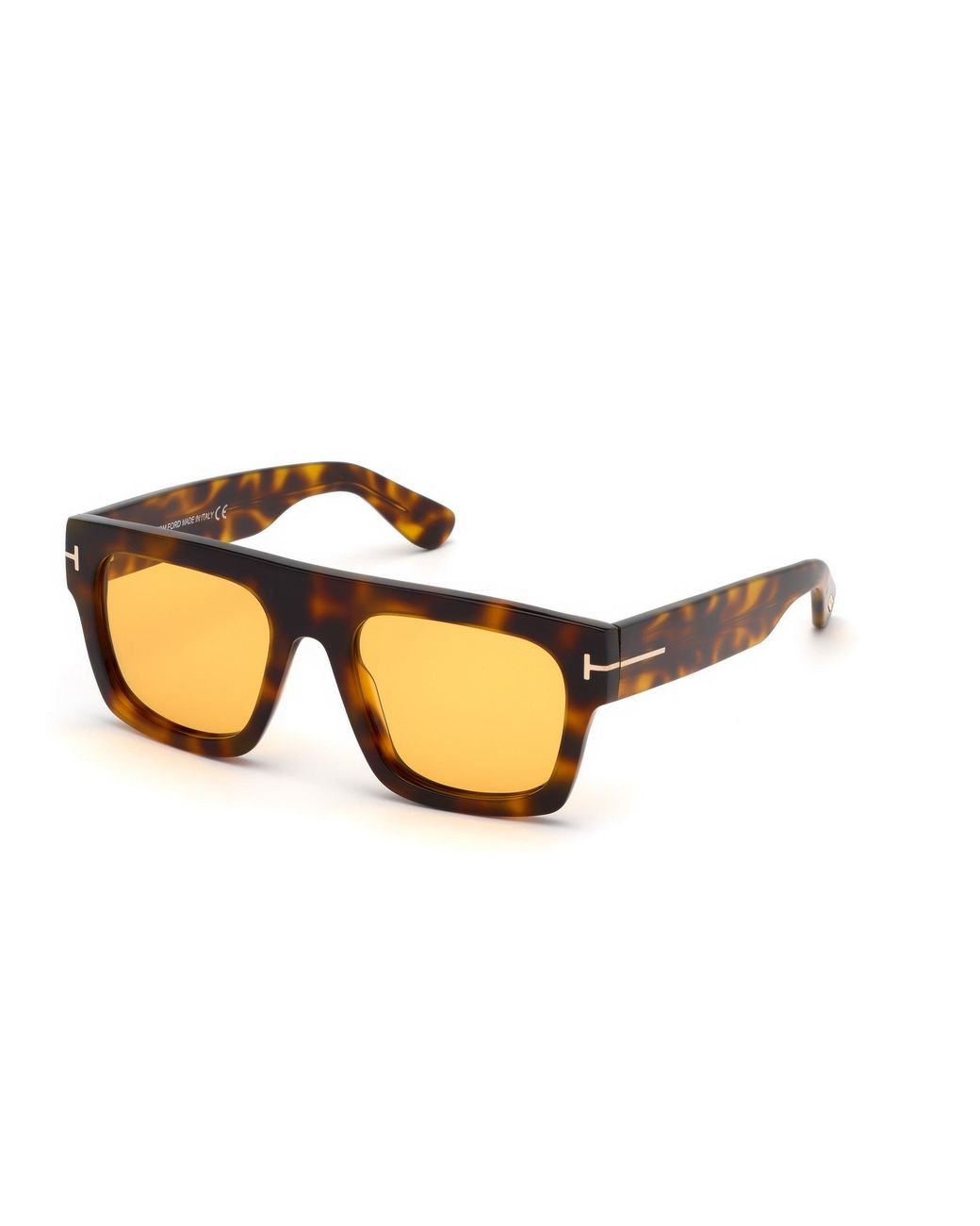 Tom Ford Black Ft0711 Fausto 56E Sunglasses Acetate Squared Normal for men