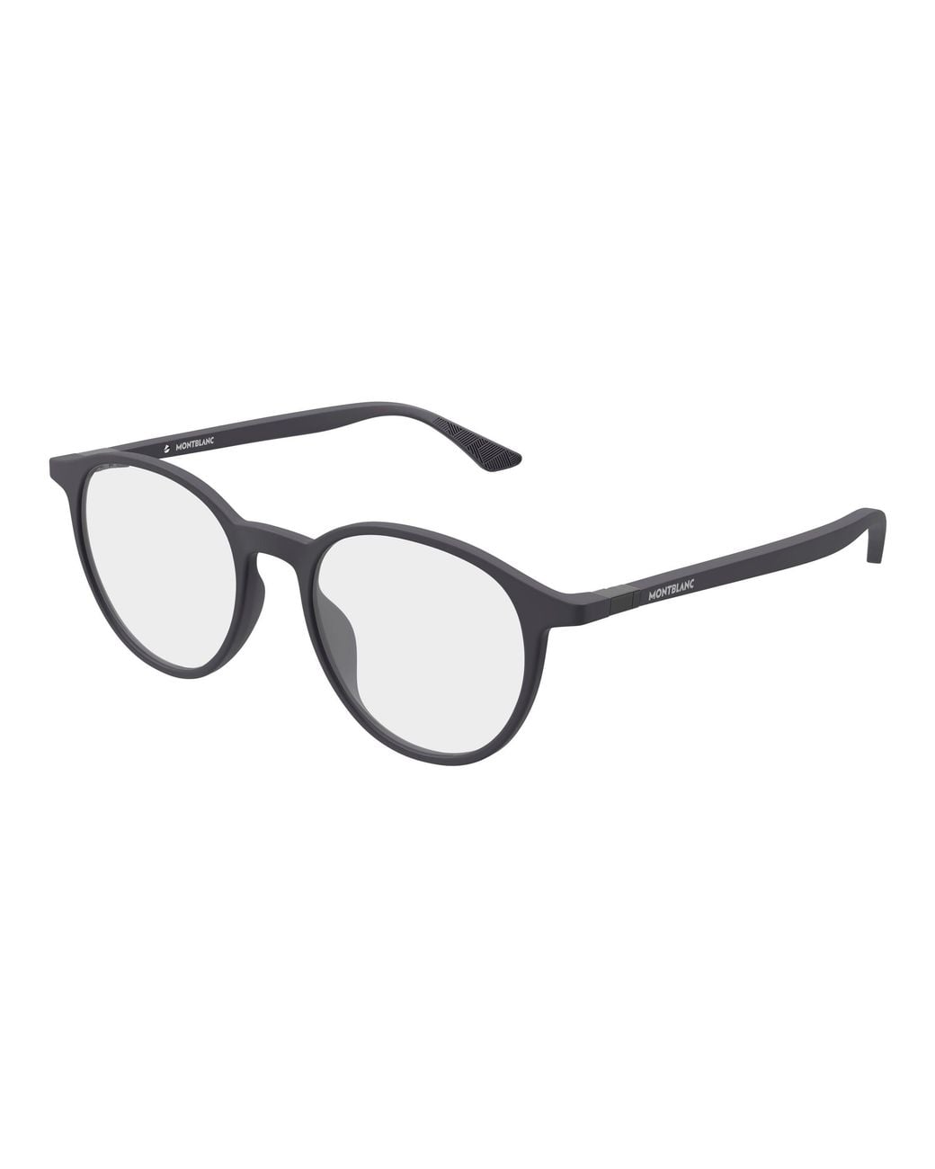 Montblanc Black Mb0512O 003 Optical Frames Acetate Transparent Round for men