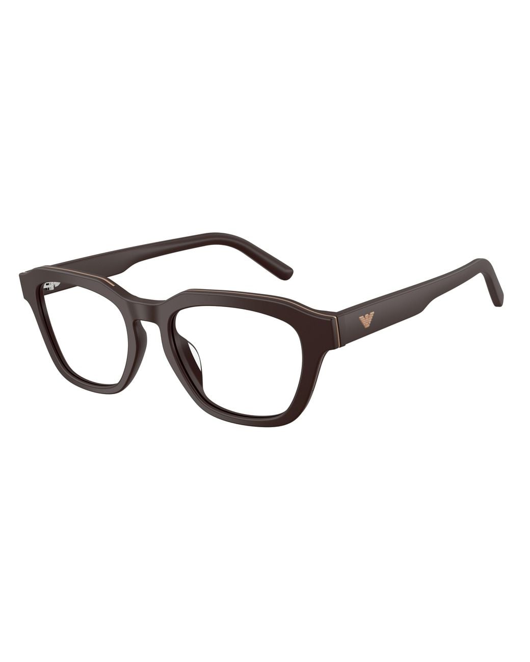 Emporio Armani Black Ea3291U 6458 Optical Frames Acetate Transparent Geometric Normal for men