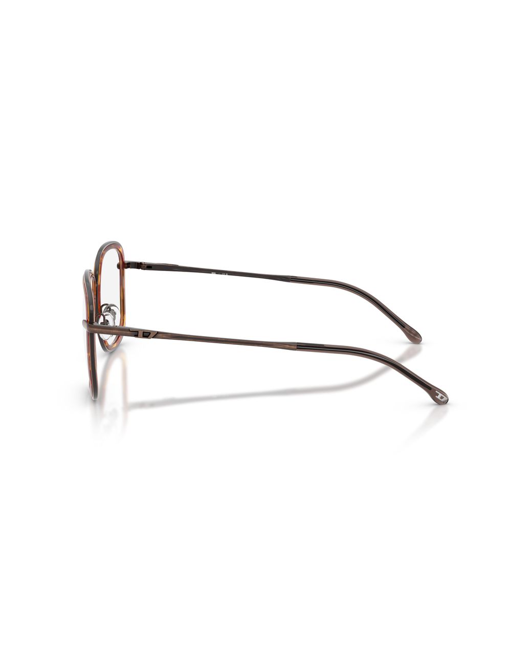 DIESEL Black Dl5009 105 Optical Frames Metal Round Normal