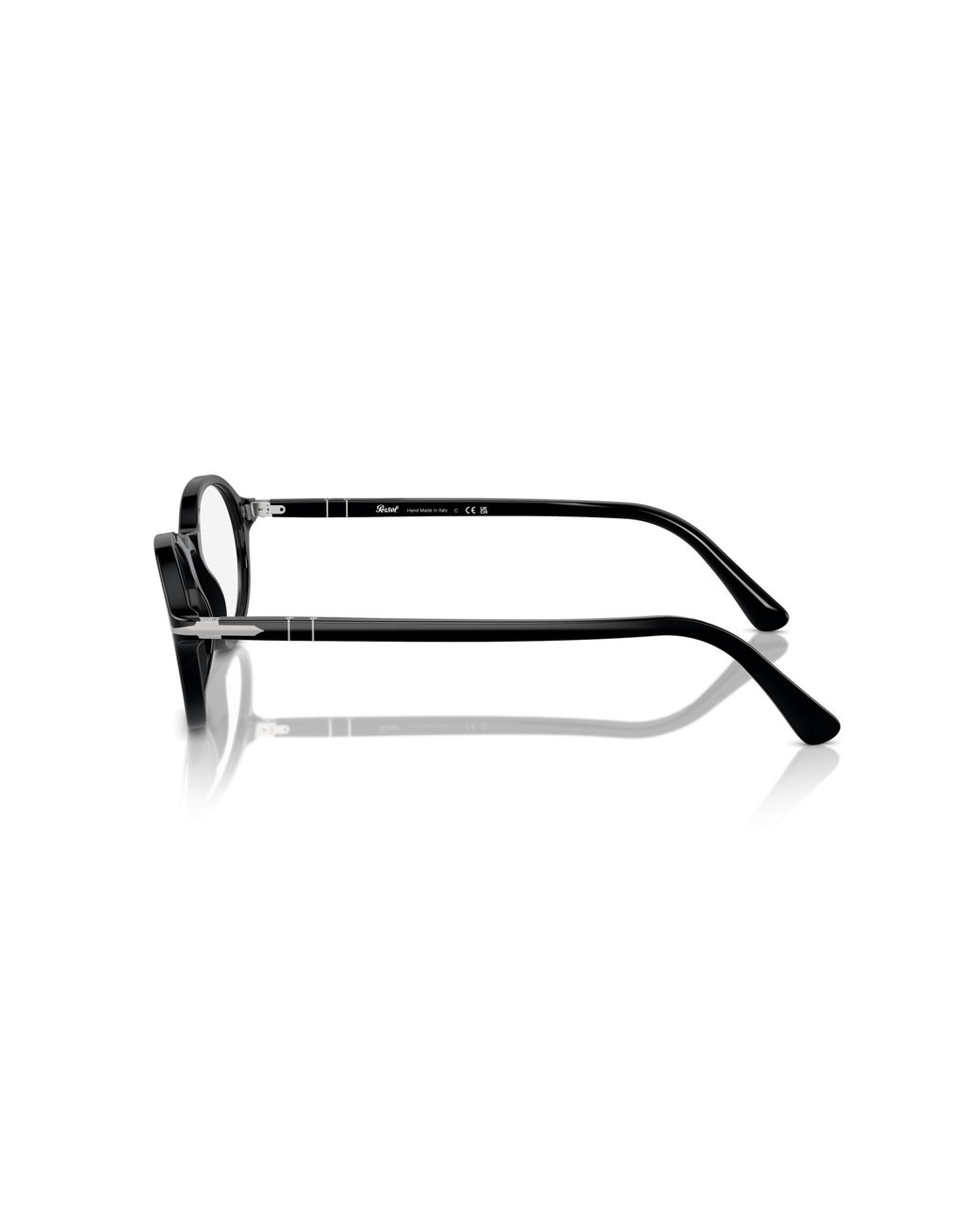 Persol Black Po3351V 95 Optical Frames Acetate Transparent Round Normal