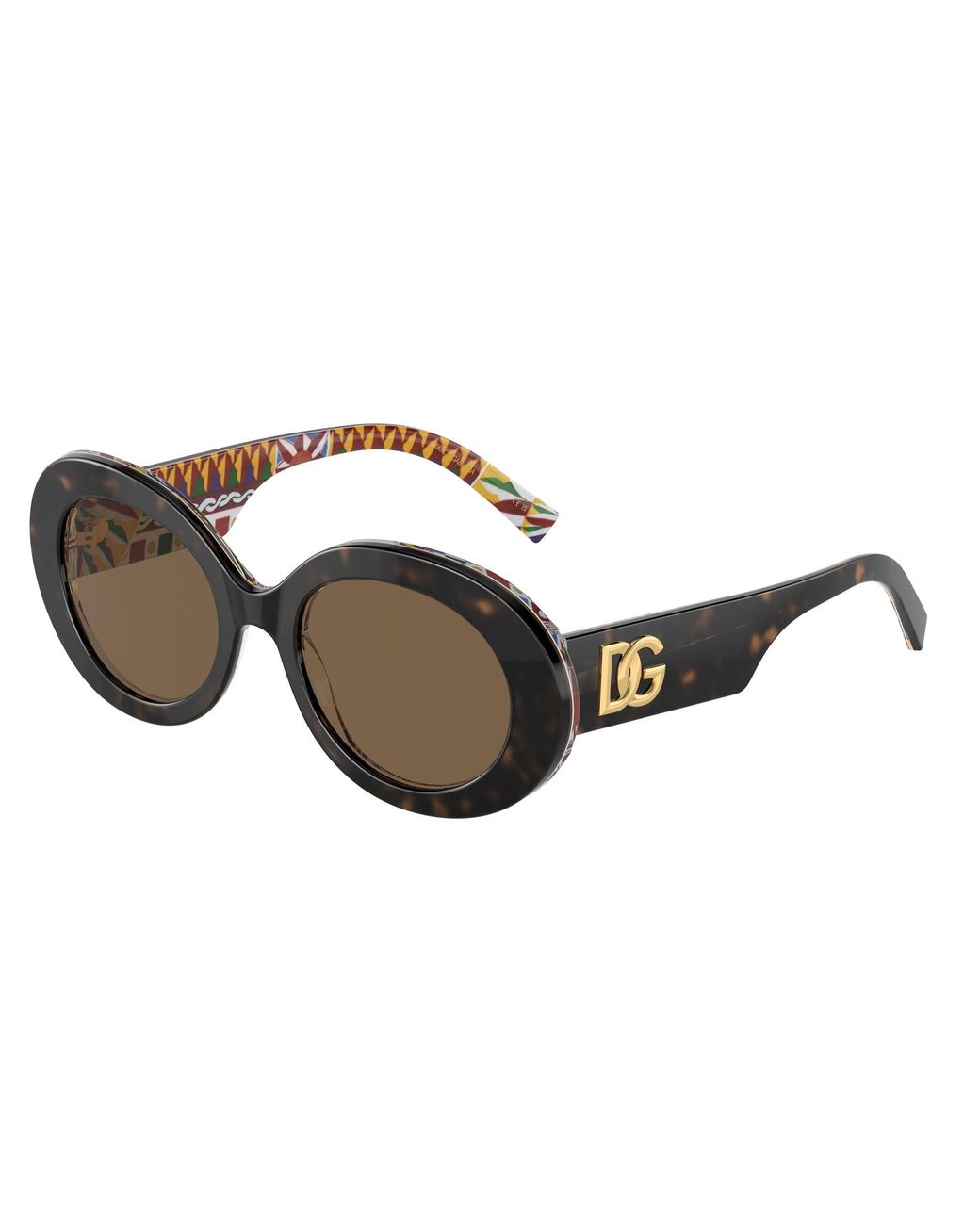 Dolce & Gabbana Black Dg4448 321773 Sunglasses Acetate Round Normal