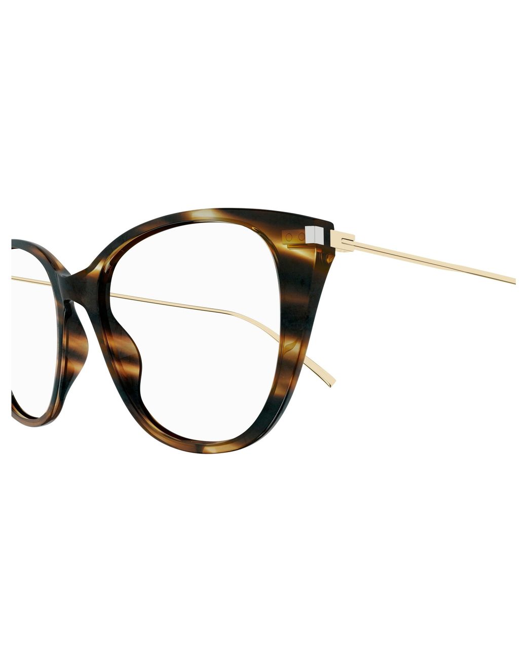 Saint Laurent Black Sl 627 004 Optical Frames Acetate Transparent Cat Eye "Antiriflesso"