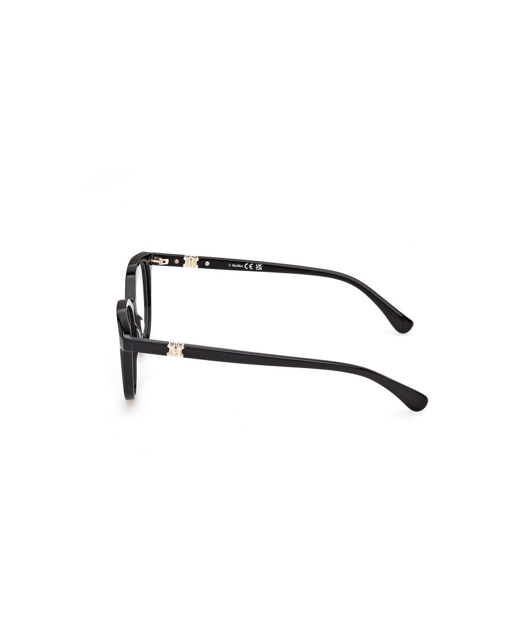 Max Mara Black Mm5262 1 Optical Frames Acetate Round Normal