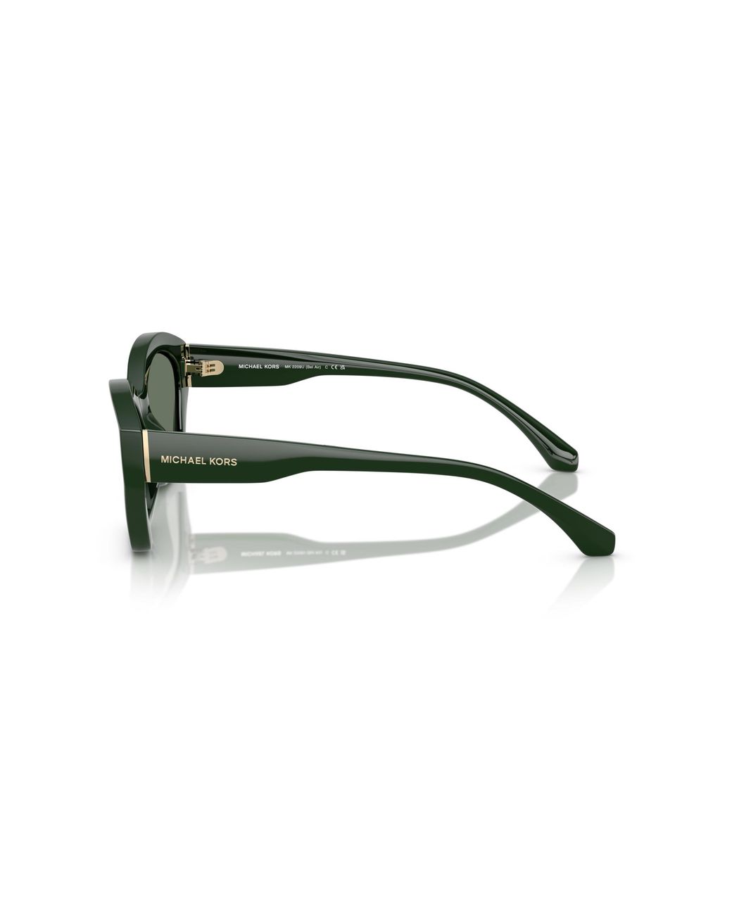 Michael Kors Green Mk2209U Bel Air 40063H Sunglasses Injected Geometric Normal