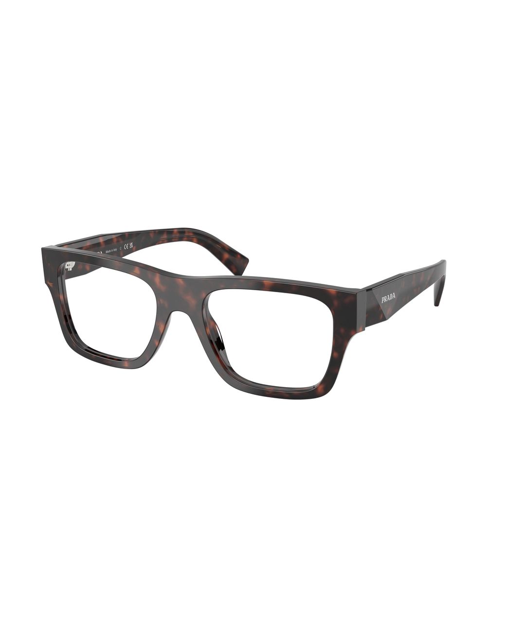 Prada Black Pr C01V 17N1O1 Optical Frames Acetate Pillow Normal for men