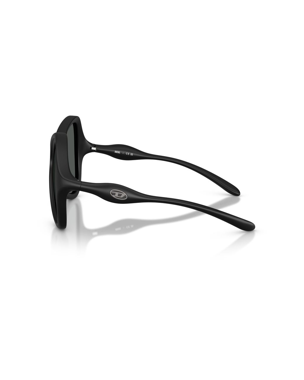 DIESEL Black Dl3010U 200287 Sunglasses Injected Cat Eye Normal