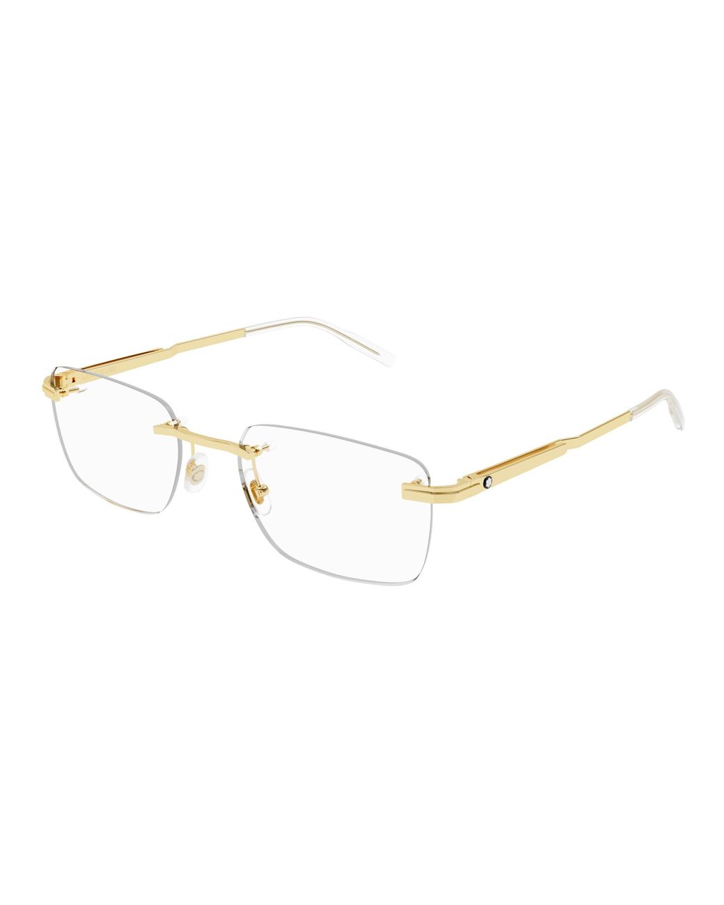 Montblanc Black Mb0279O 002 Optical Frames Metal Squared for men