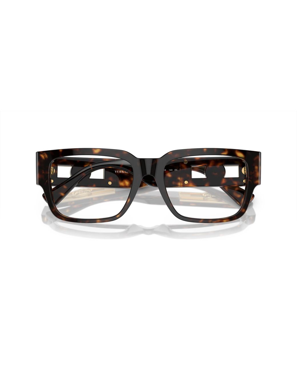 Versace Black Ve3350 108 Optical Frames Acetate Transparent Squared Normal for men