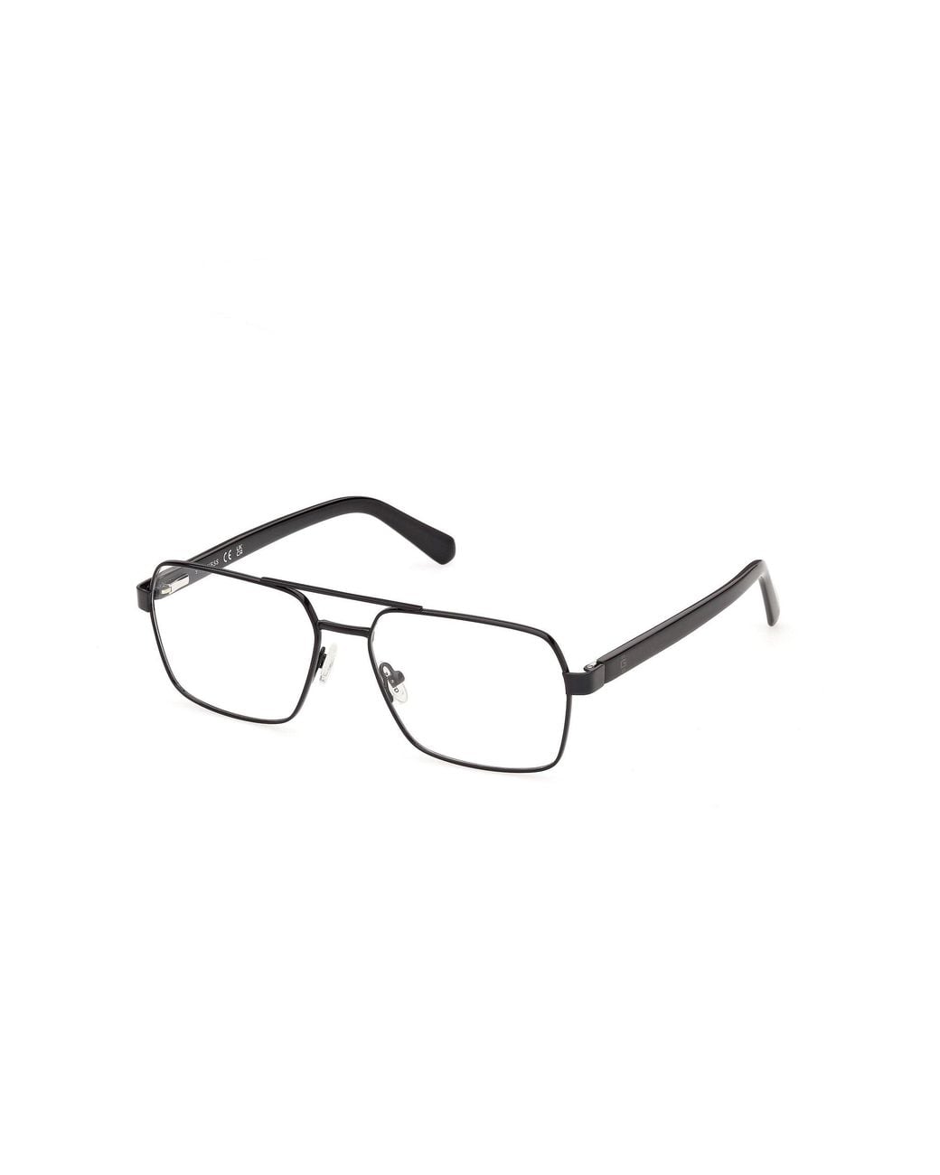 Guess Black Gu50449 1 Optical Frames Metal Squared Normal for men