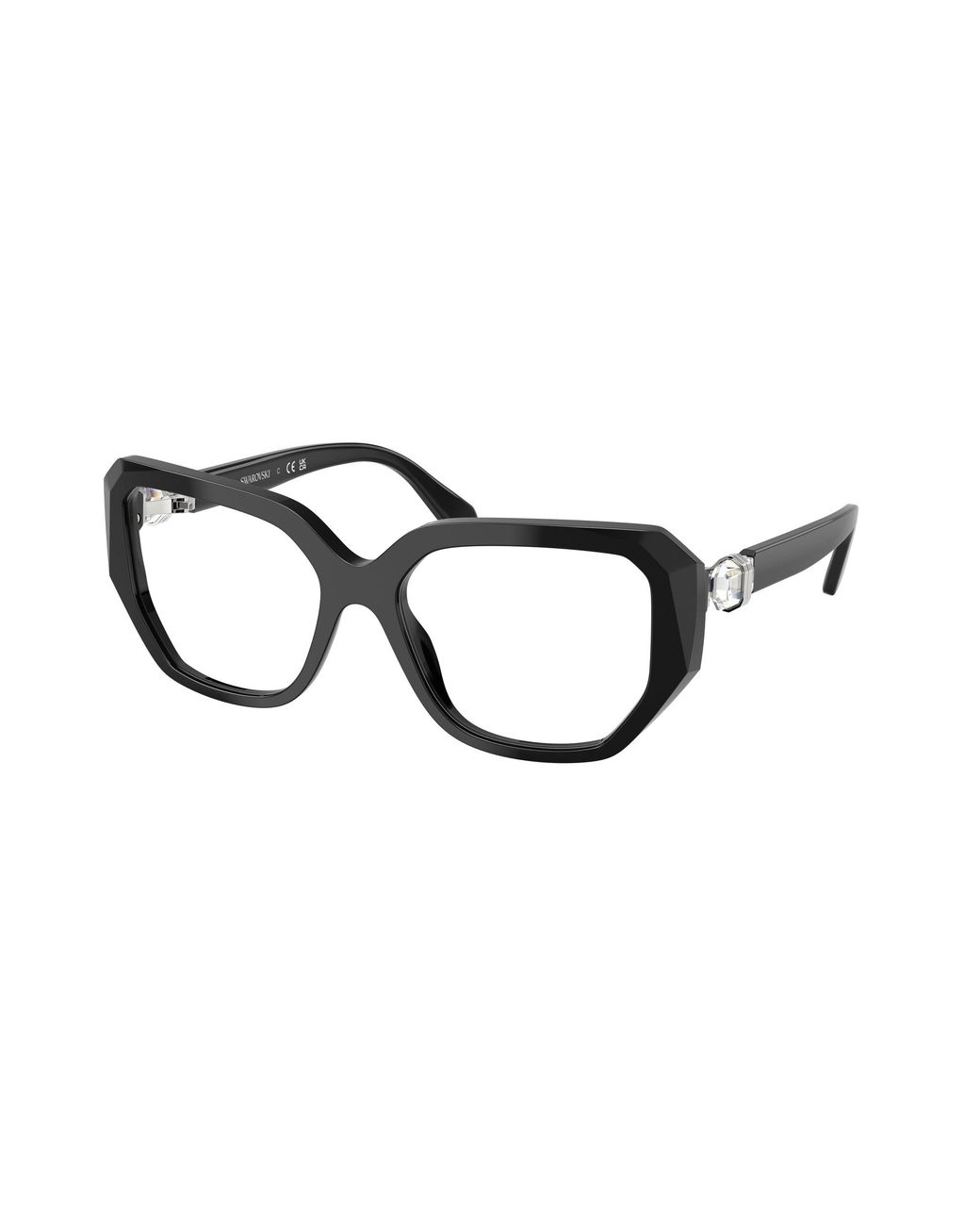 Swarovski Black Sk2035 1001 Optical Frames Acetate Geometric Normal