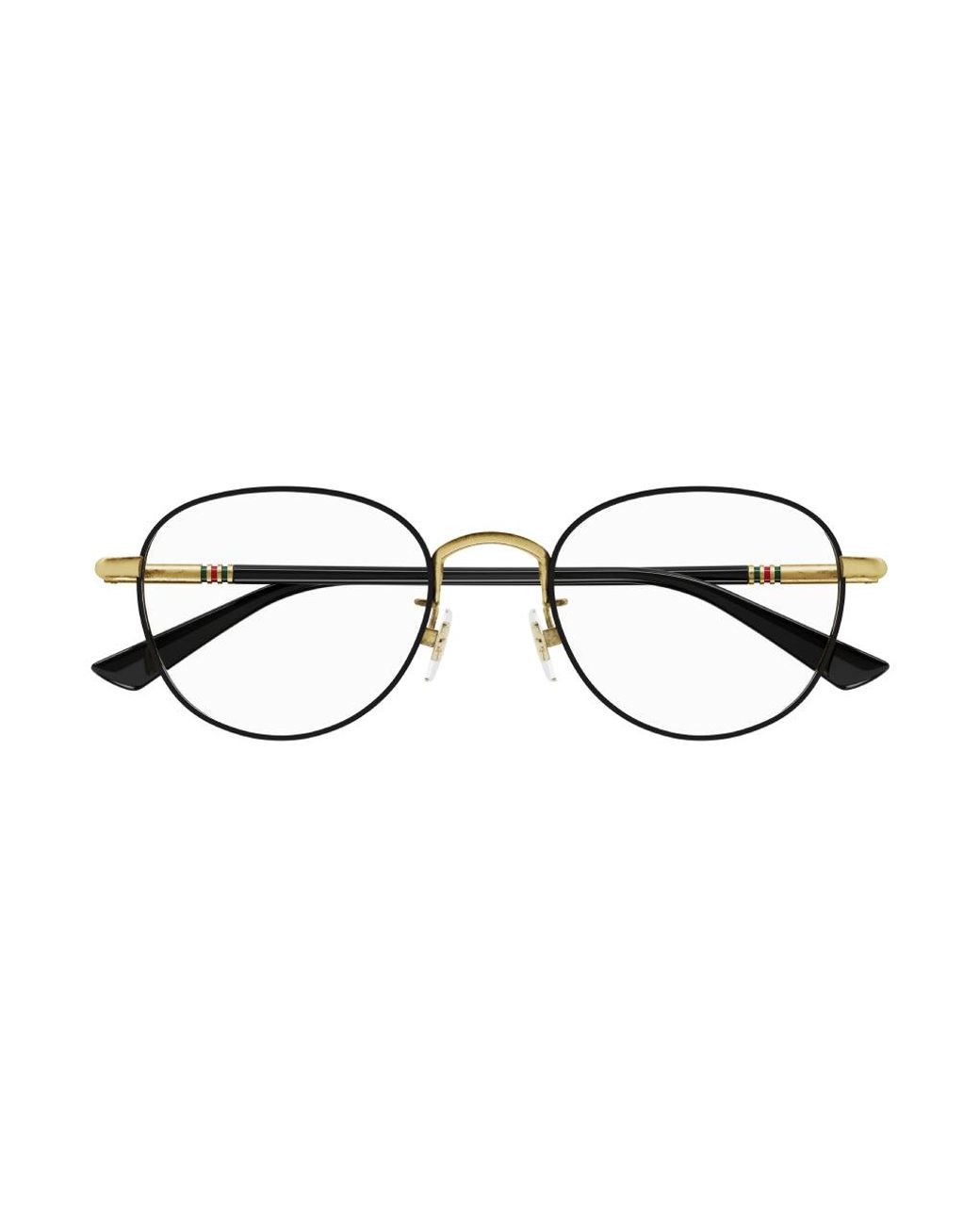 Gucci Black Gg1128Oj 002 Optical Frames Titanium Round