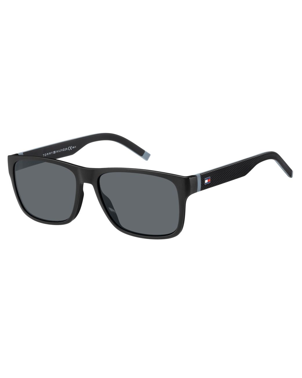 Tommy Hilfiger Black Th 1718/S 08A/Ir Sunglasses Plastic Squared for men