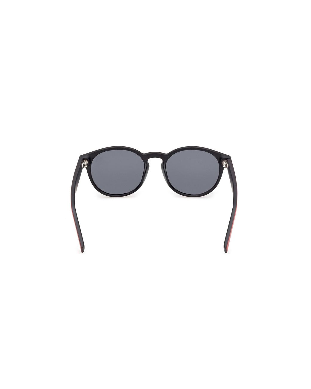 Timberland Black Tb00077 67D Sunglasses Injected Smoke Round Polarized