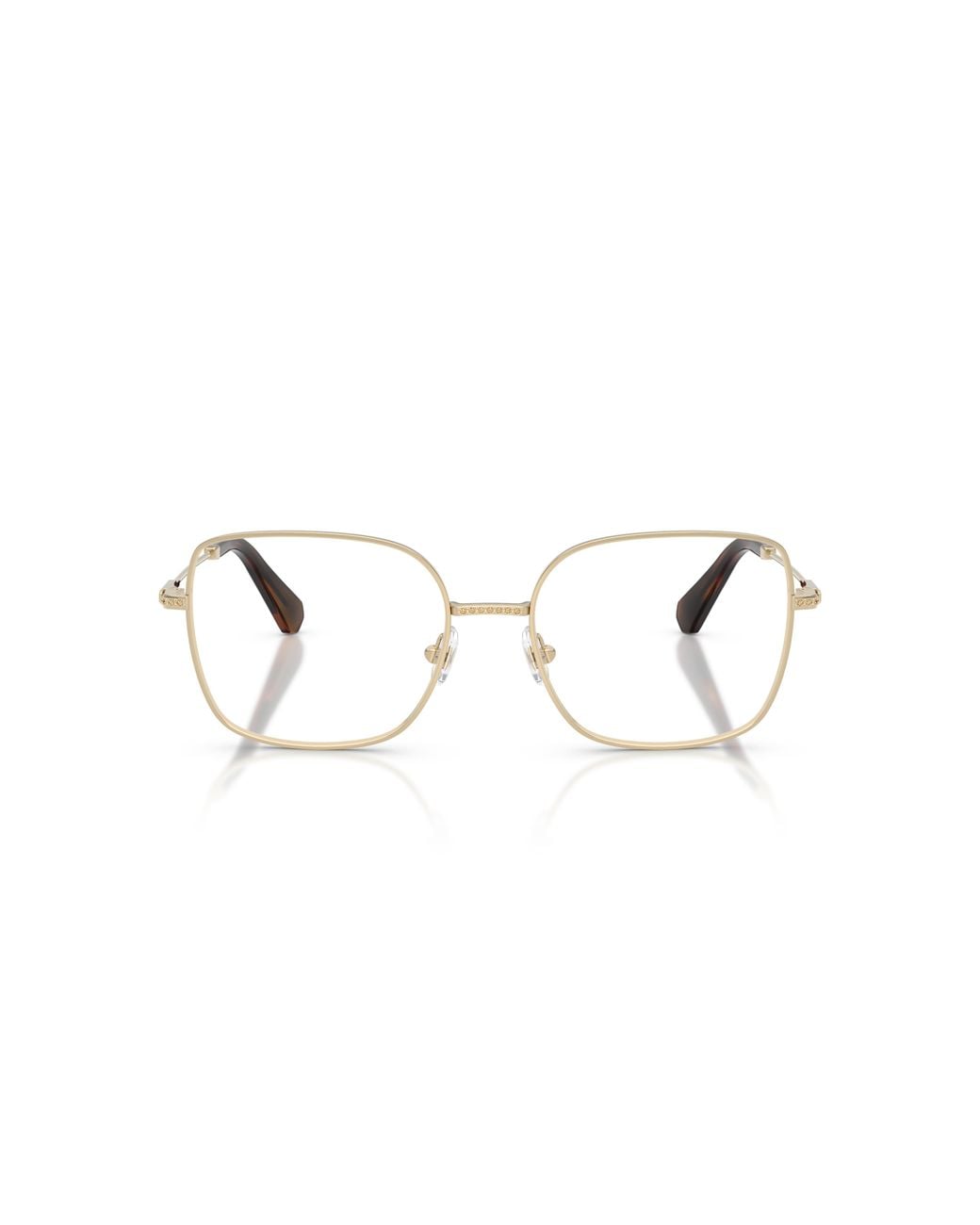 Swarovski Black Sk1041 4013 Optical Frames Metal Transparent Squared Normal