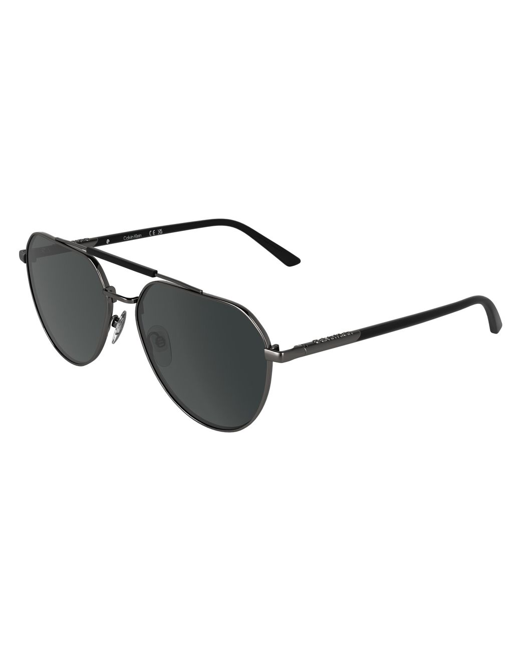 Calvin Klein Black Ck26100S 070 Sunglasses Metal Pilot Normal