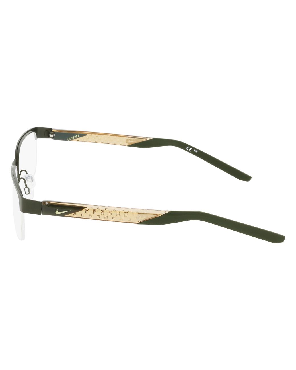 Nike 8184 302 Optical Frames Metal Squared Normal in Black for Men ...