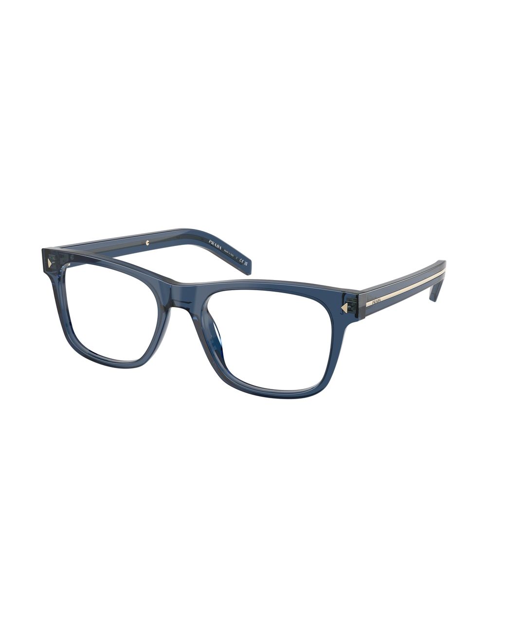 Prada Black Pr A13V 08Q1O1 Optical Frames Acetate Pillow Normal for men
