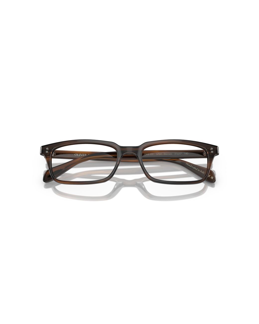 Oliver Peoples Black Ov5102 Denison 1724 Optical Frames Acetate Transparent Squared Normal for men