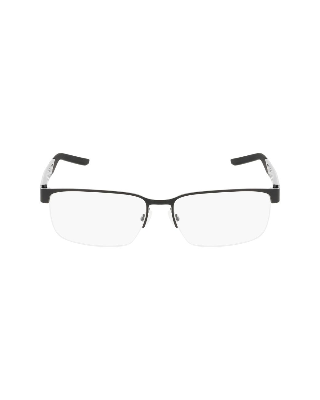 Nike Black 8184 001 Optical Frames Metal Squared Normal for men