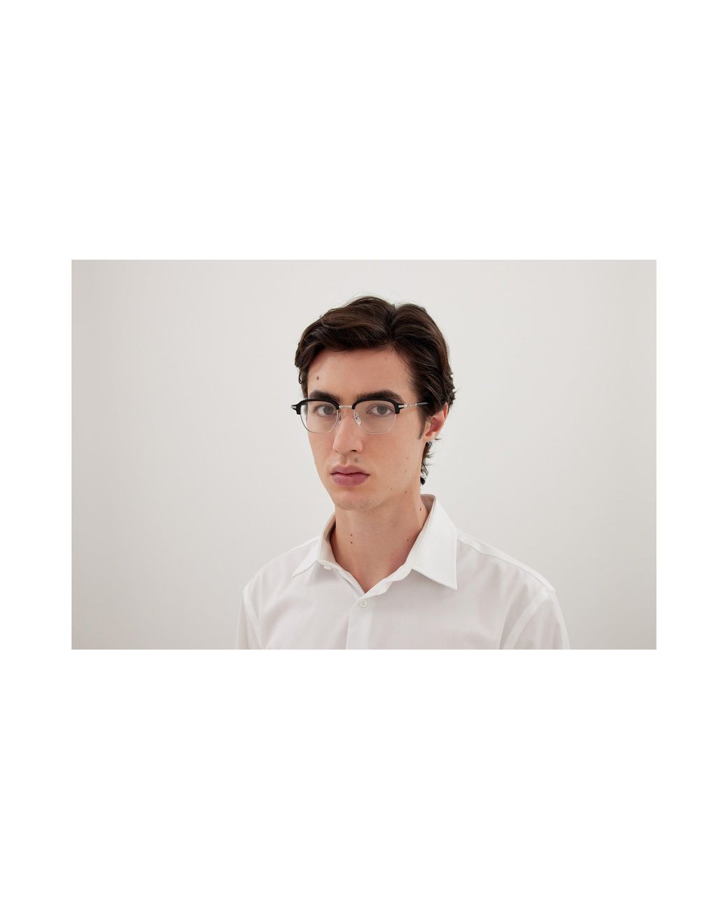 Montblanc Black Mb0390O 001 Optical Frames Metal Transparent Squared for men
