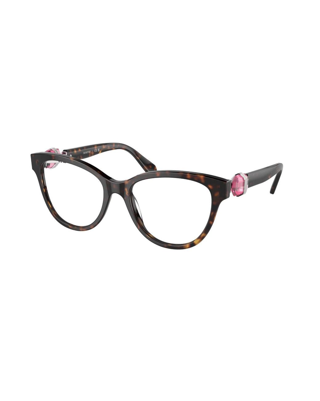 Swarovski Black Sk2004 1002 Optical Frames Acetate Round Normal