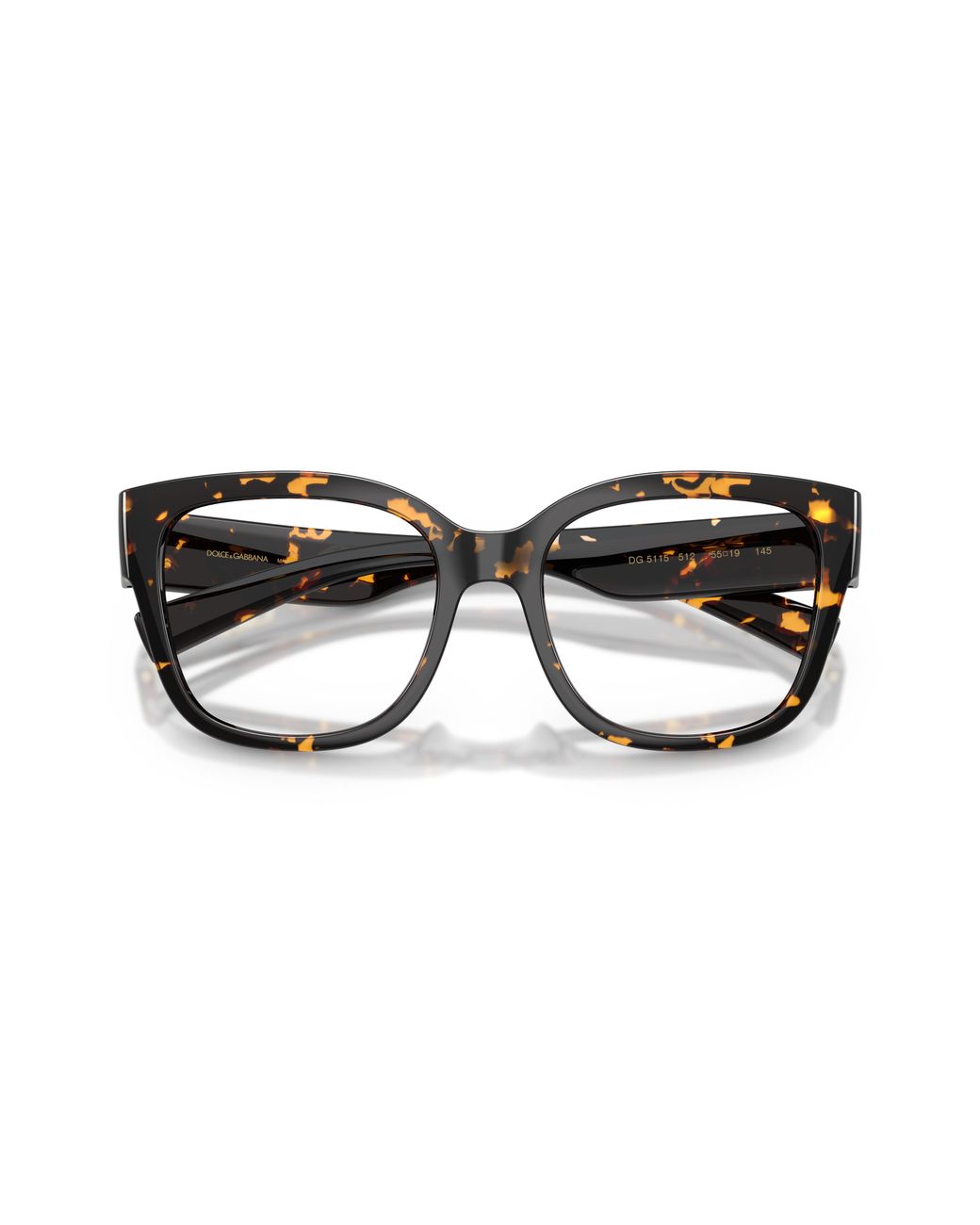 Dolce & Gabbana Black Dg5115 512 Optical Frames Injected Transparent Butterfly Normal