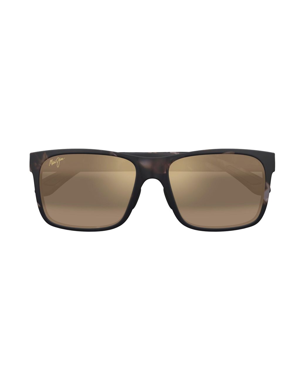 Maui Jim Black Mj0432S 002 Sunglasses Injected Bronze Squared