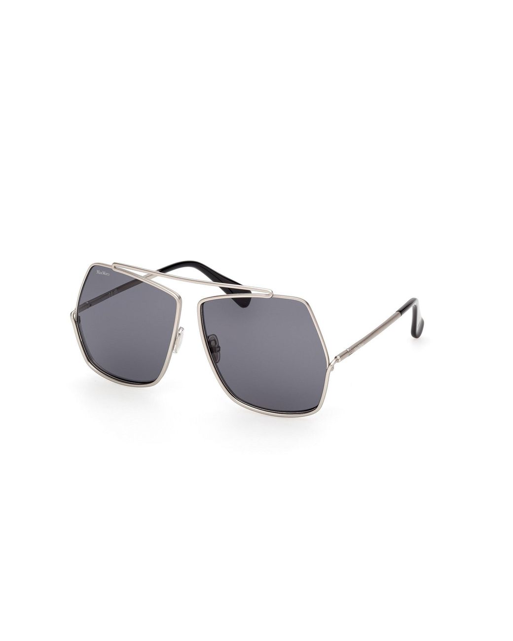 Max Mara Black Mm0006 Elsa 17A Sunglasses Metal Geometric Normal