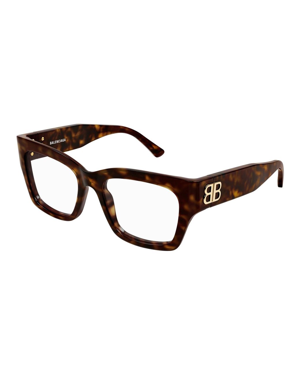 Balenciaga Black Bb0325O 007 Optical Frames Acetate Transparent Squared