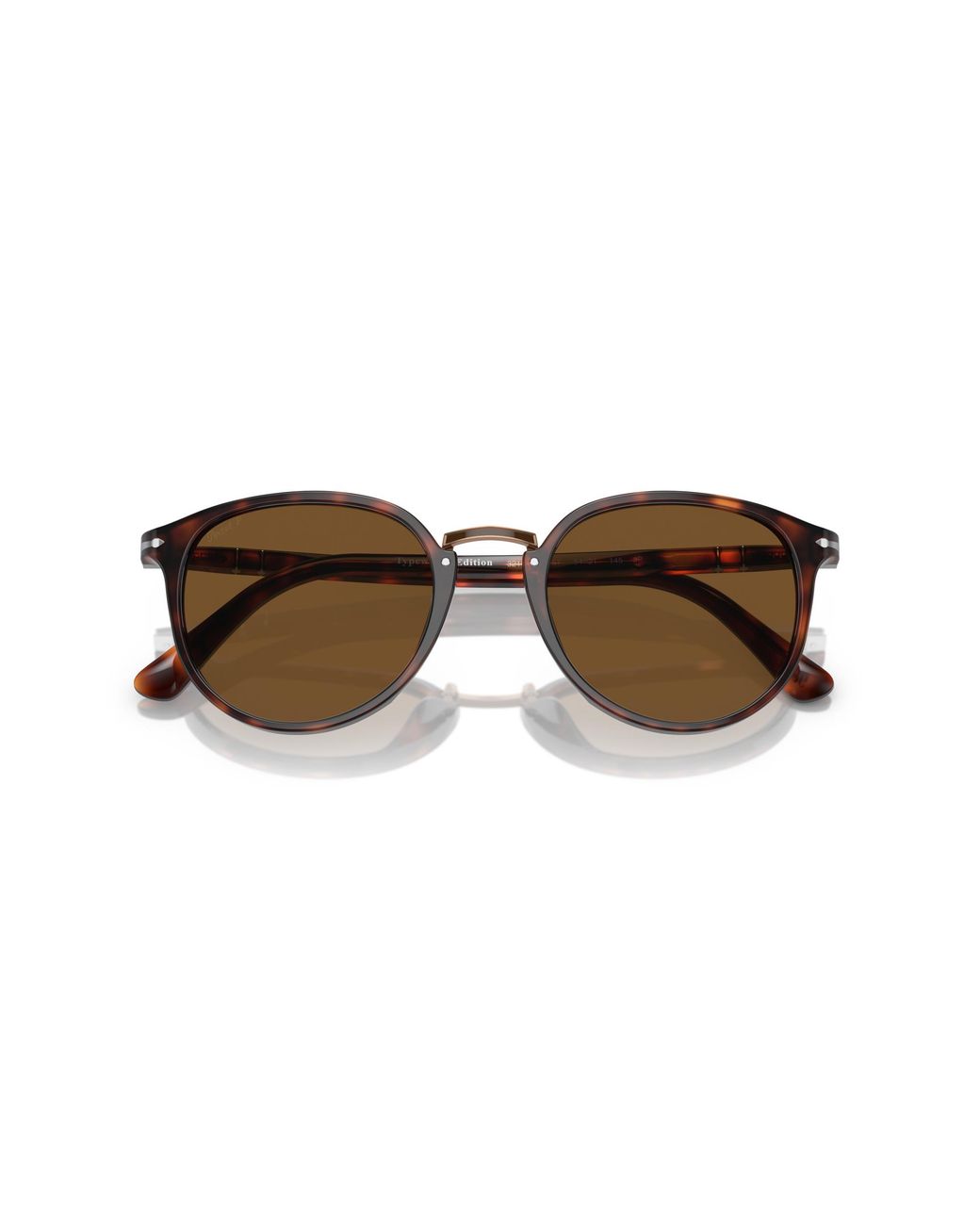 Persol Black Po3210S 24/57 Sunglasses Acetate Round Polarized for men