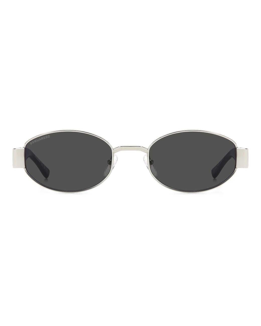 DSquared² Black D2 0155/S 010/Ir Sunglasses Metal Round Normal for men