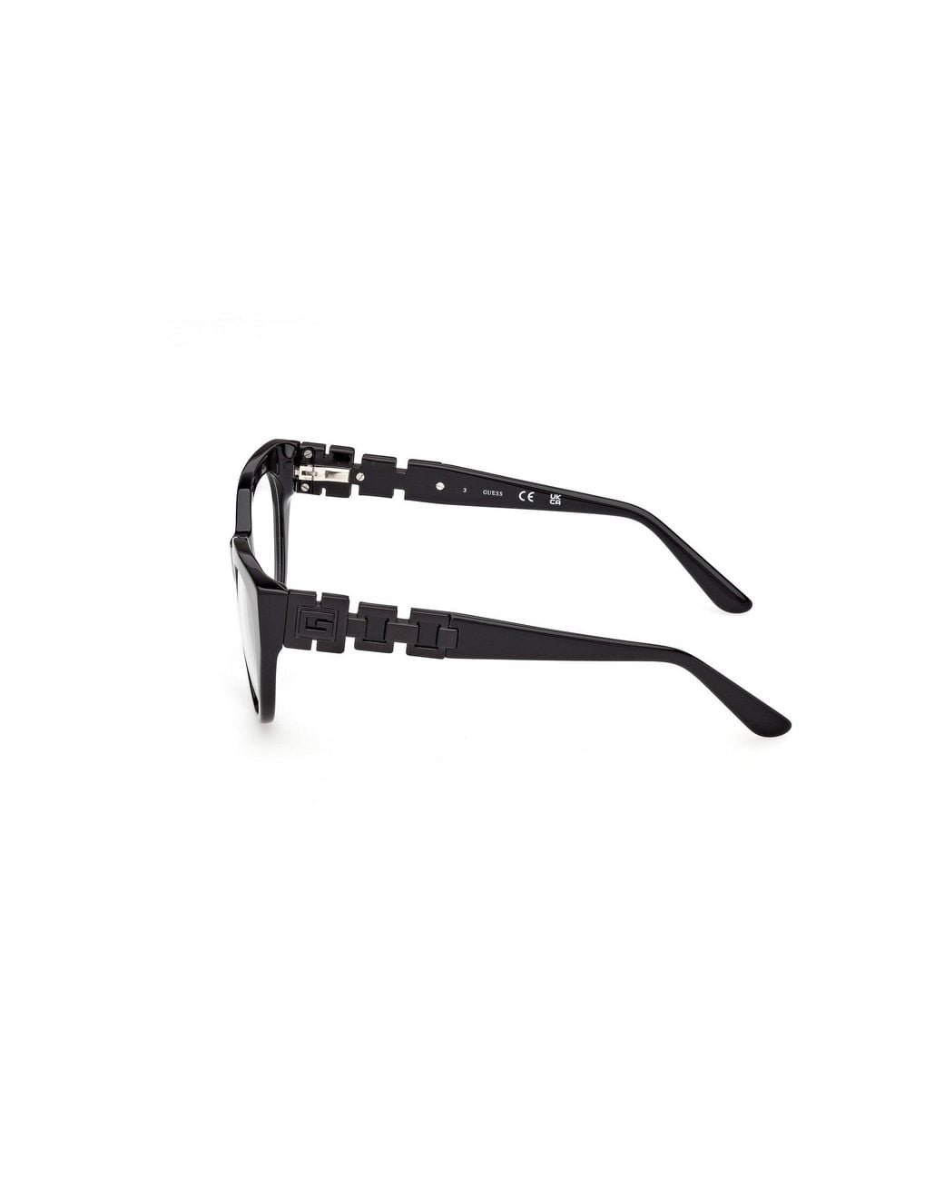 Guess Black Gu50323 001 Optical Frames Acetate Cat Eye Normal