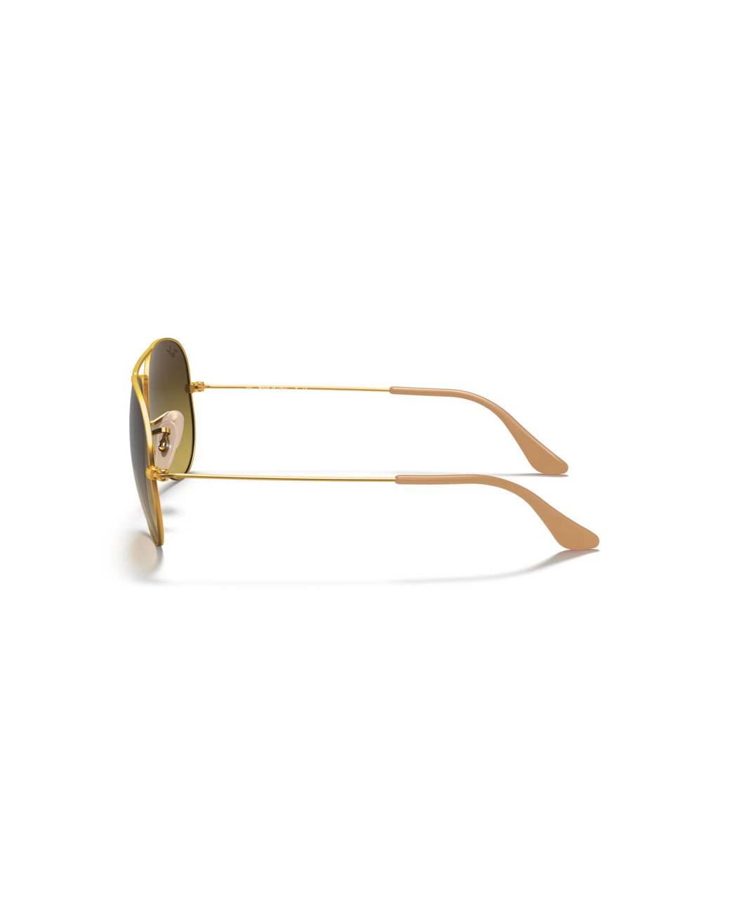 Ray-Ban Black Aviator Gradient Sunglasses Frame Brown Lenses