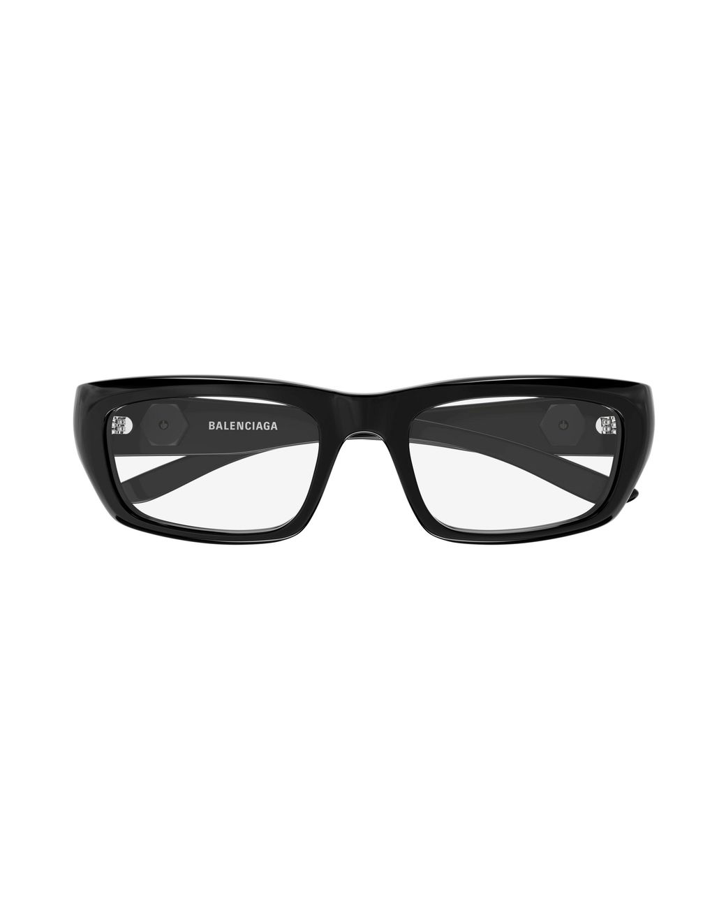 Balenciaga Black Bb0411O 001 Optical Frames Acetate Transparent Squared