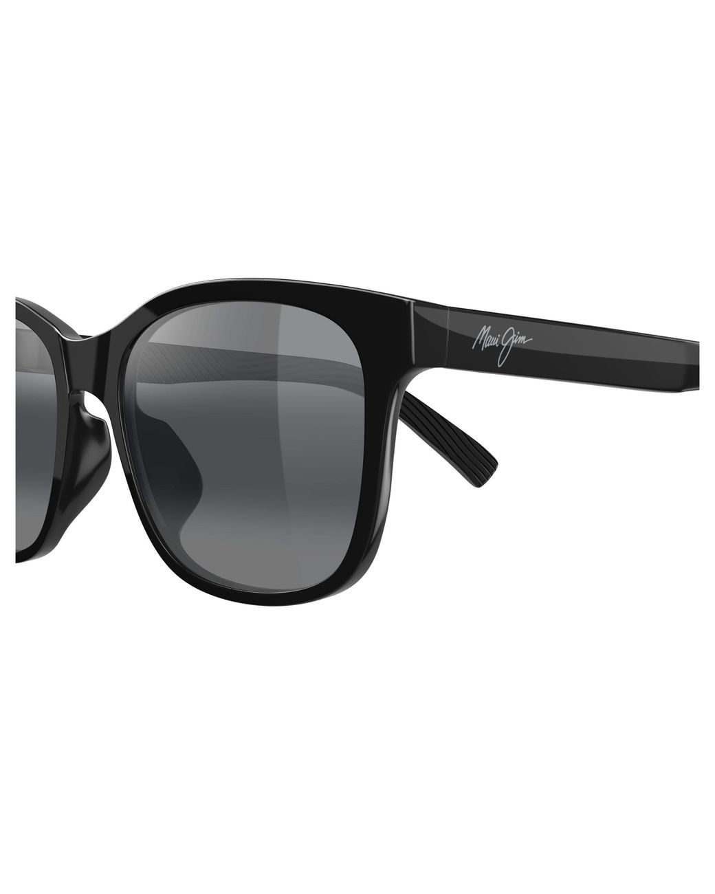 Maui Jim Black Mj0346Sa 001 Occhiali Da Sole Bio-Iniettato Grigio Squadrata