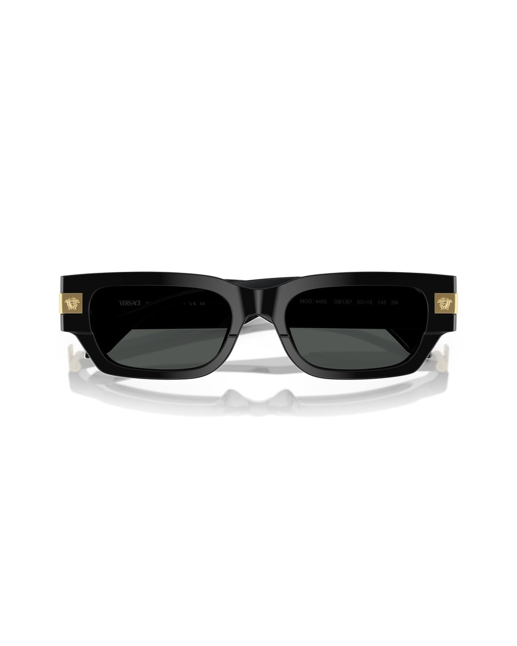 Versace Black Ve4465 Gb1/87 Sunglasses Acetate Squared Normal for men