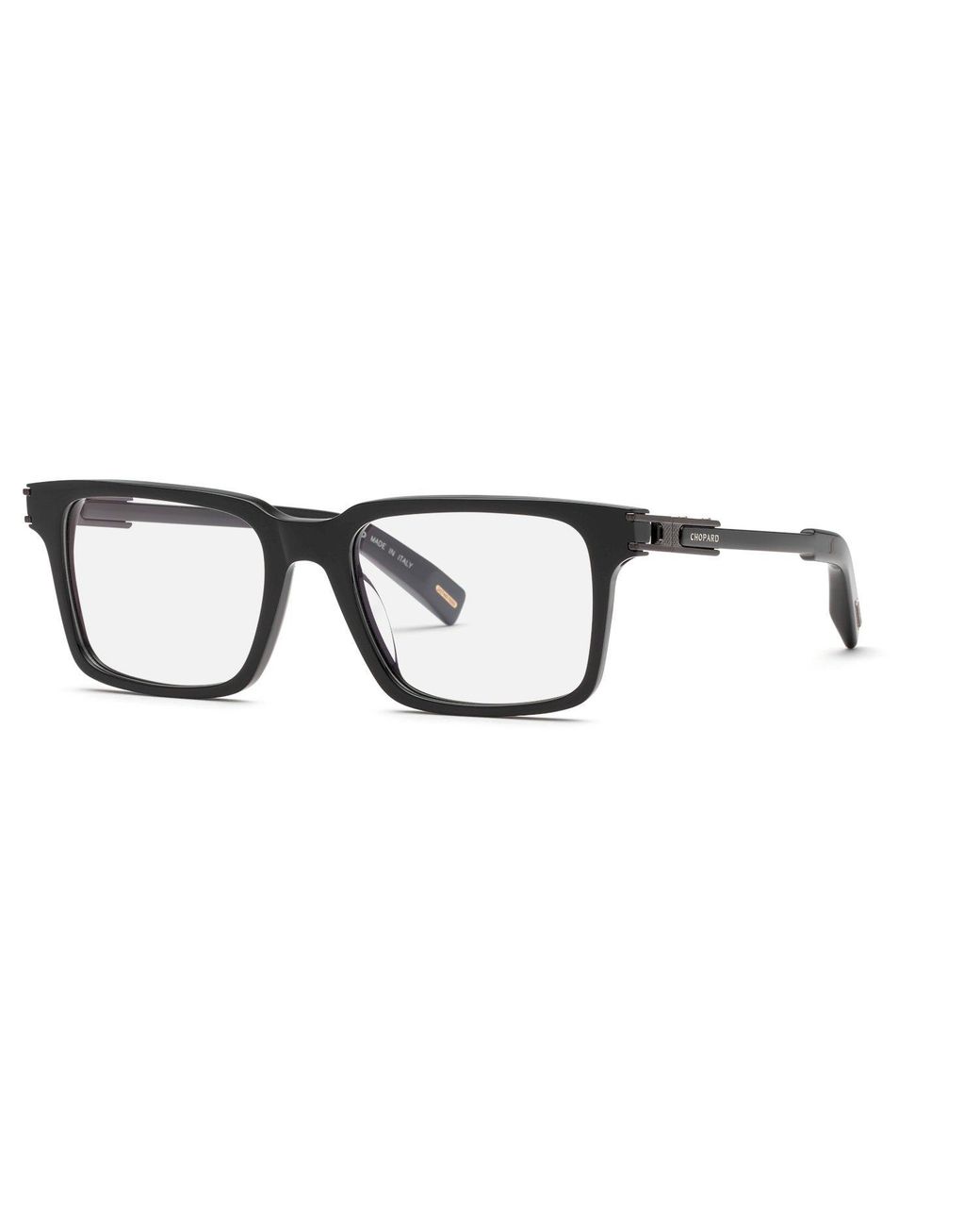 Chopard Black Vch397 700K Optical Frames Acetate Squared for men