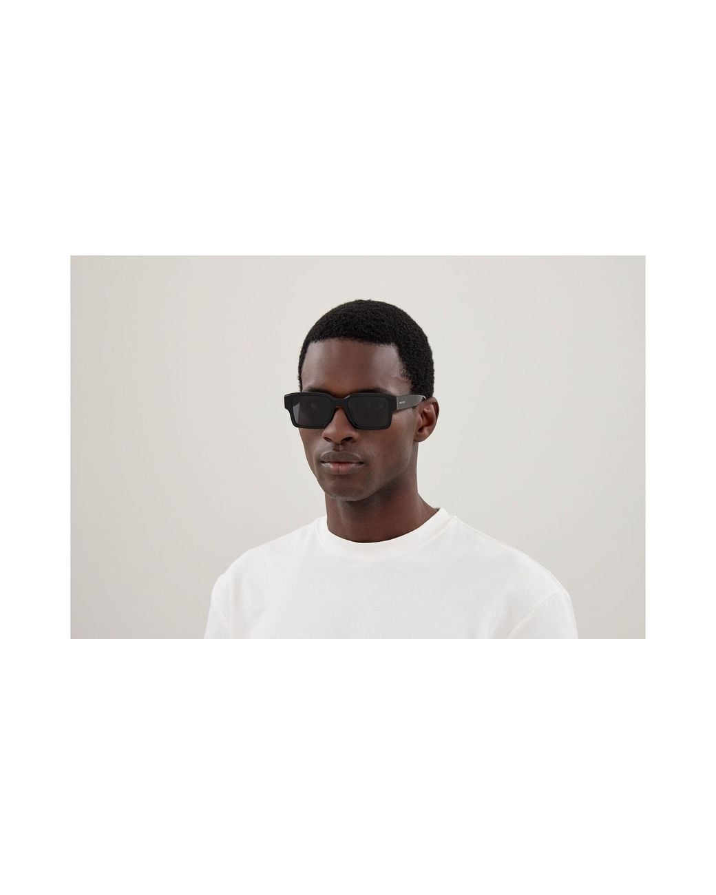 McQueen Black Am0579S 001 Sunglasses Acetate Squared for men