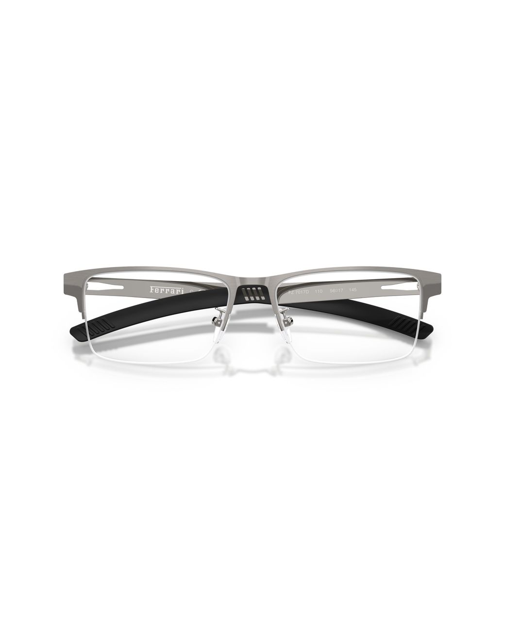 FERRARI SCUDERIA Black Fz7017D 110 Optical Frames Metal Transparent Squared Normal for men